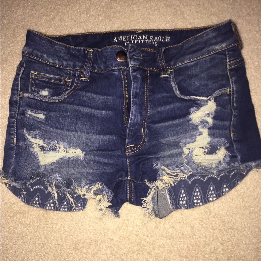 American Eagle High Waisted Jean Shorts